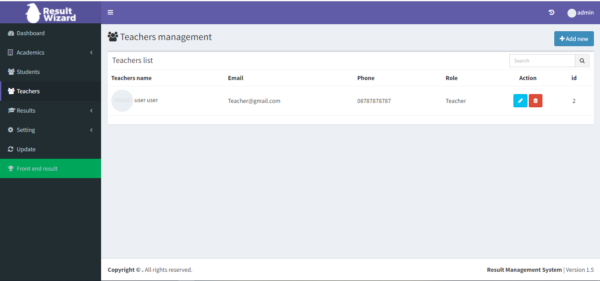 Result Wizard - Result Management System - Image 4