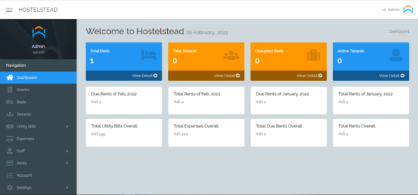 Hostelstead - Hostel/Room Management System - Image 2